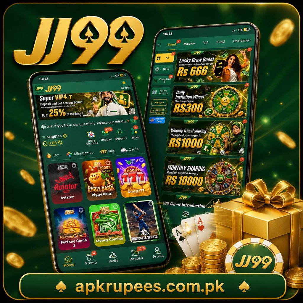 JJ99 online gaming platform review showing game categories, rewards, safety features, and trust information.