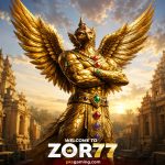 ZOR77 online gaming platform interface with account registration and gaming features