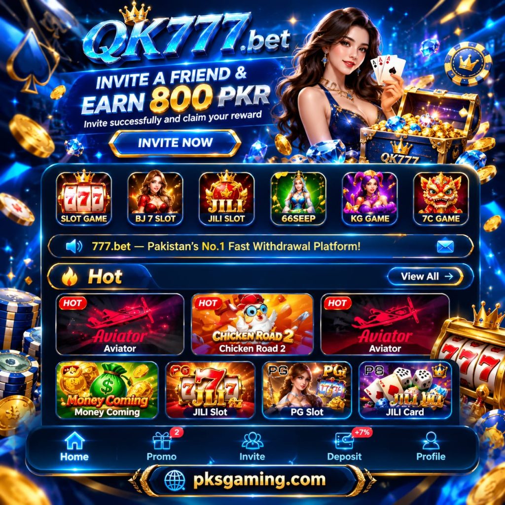 QK777 gaming platform safety guide showing features, games, rewards, account security, and user tips.