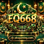 EQ668 safety guide featuring online gaming features, rewards, security checks, and scam warning signs.