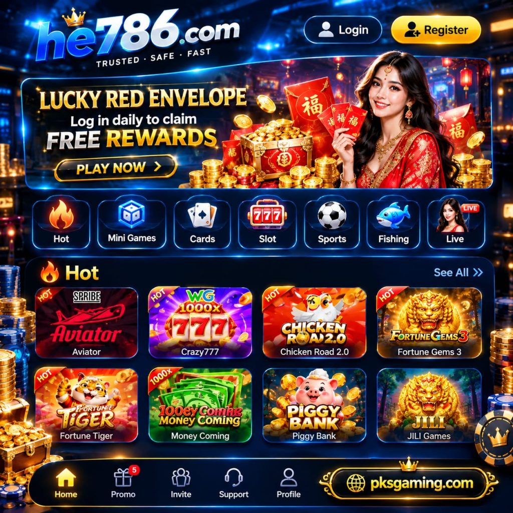 HE786 online gaming platform features, games, rewards, missions, and safety guide