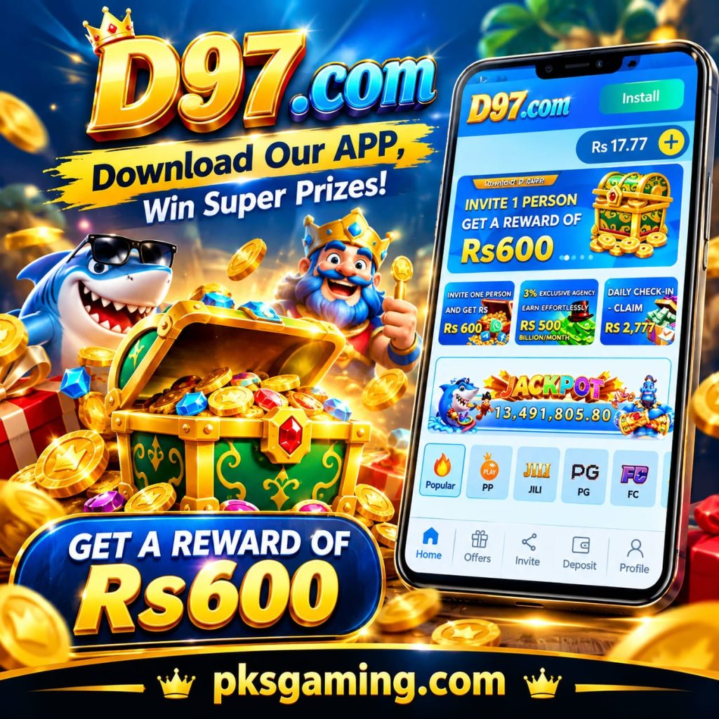 D97 game Pakistan mobile gaming platform with rewards, features, and safety guide